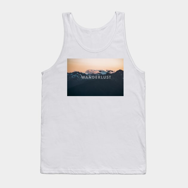 Wanderlust; Clouds covering hurricane ridge mountains Tank Top by Robtography